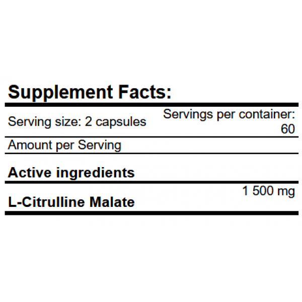 Л-Цитрулін Малат, Amix, CitruLyn 750 мг - 120 капс