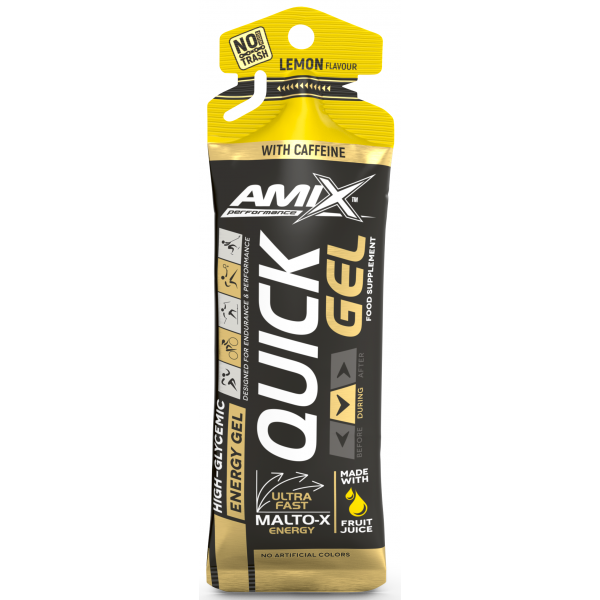 Ізотонічний гель + кофеїн, Amix, Performance QUICK Gel with caffeine - 45 г 