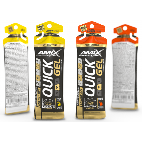 Ізотонічний гель + кофеїн, Amix, Performance QUICK Gel with caffeine - 45 г 