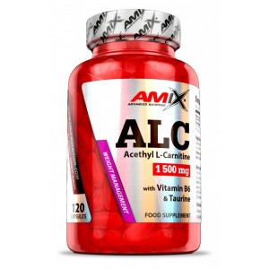 Ацетил Л-карнітин + Таурін, Amix, ALC - with Taurine & Vitamin B6 - 120 капс