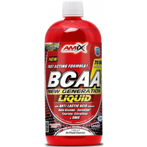 Амінокислоти ВСАА + Таурін в рідкій формі, Amix, BCAA New Generation - 1 л