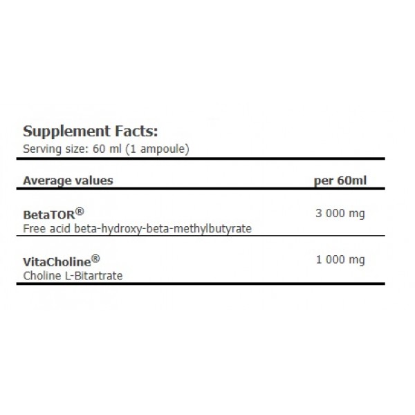 Шот для відновлення з НМВ, Amix, BetaTOR® LIQUID SHOT - 60 мл 