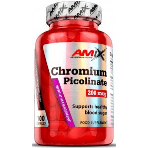 Хром Пиколинат, Amix, Chromium Picolinate 200 мкг - 100 капс