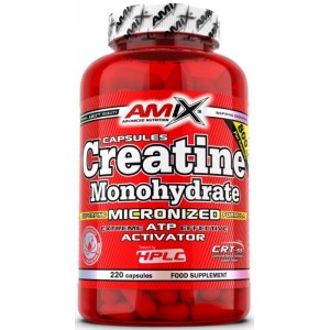 Креатин моногідрат в капсулах, Amix, Creatine monohydrate 800 мг - 220 капс