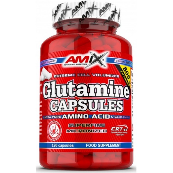 Глютамін в капсулах, Amix, L- Glutamine 800 мг - 120 капс