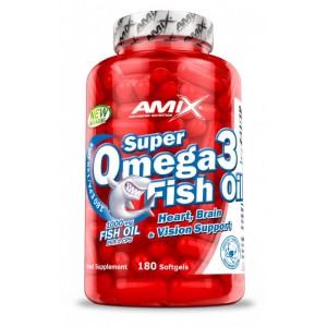 Рыбий жир (Омега-3), Amix, Super Omega 3 Fish Oil 1000 мг - 180 гель капс