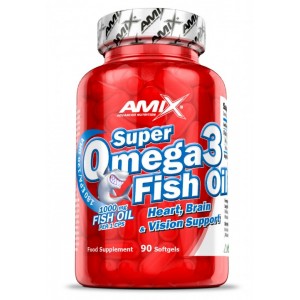 Рыбий жир (Омега-3), Amix, Super Omega 3 Fish Oil 1000 мг - 90 гель капс