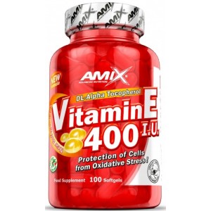 Витамин Е, Amix, Vitamin E 400 МЕ - 100 гель капс
