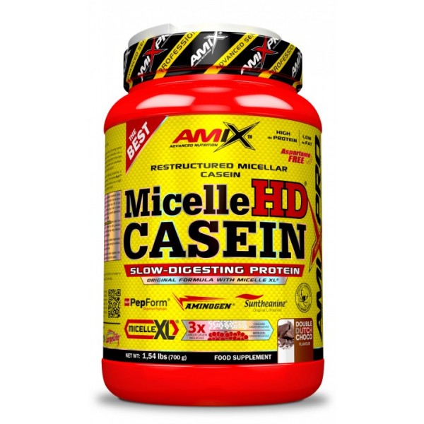 Казеиновый протеин с добавлением Л-Глютамина и Теанина, Amix, Micelle HD Casein - 700 г