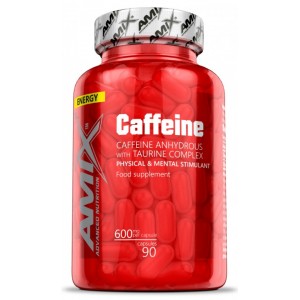 Кофеїн + Таурін, Amix, Caffeine 200 мг with Taurine - 90 капс