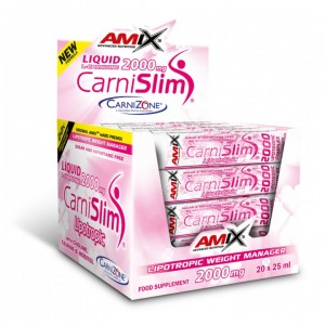 Л-карнитин в ампулах, Amix, CarniSlim Lipotropic - 20 ампул