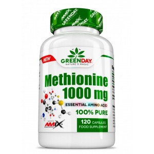 Амінокислота L-Метіонін, Amix, GreenDay L-Methionine 1000 мг - 120 капс