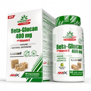 Комплекс для підтримки імунної системи, Amix, GreenDay ProVegan BetaGlucan 400 мг - 60 веган капс