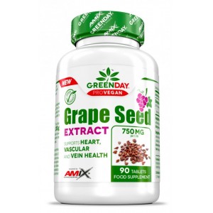 Екстракт виноградних кісточок, Amix, GreenDay ProVegan Grape Seed Extract - 90 таб