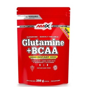 Аминокислотный комплекс ВСАА + Глютамин, Amix, L-Glutamine + BCAA - 250 г