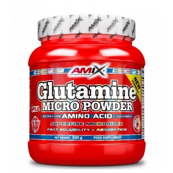 Глютамін, Amix, L-Glutamine micro powder - 300 г 