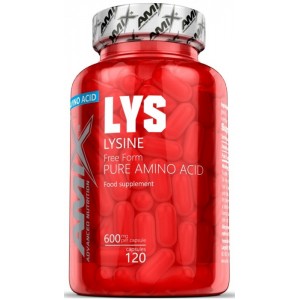 Незамінна амінокислота L-Лізин, Amix, L-Lysine 600 мг - 120 капс