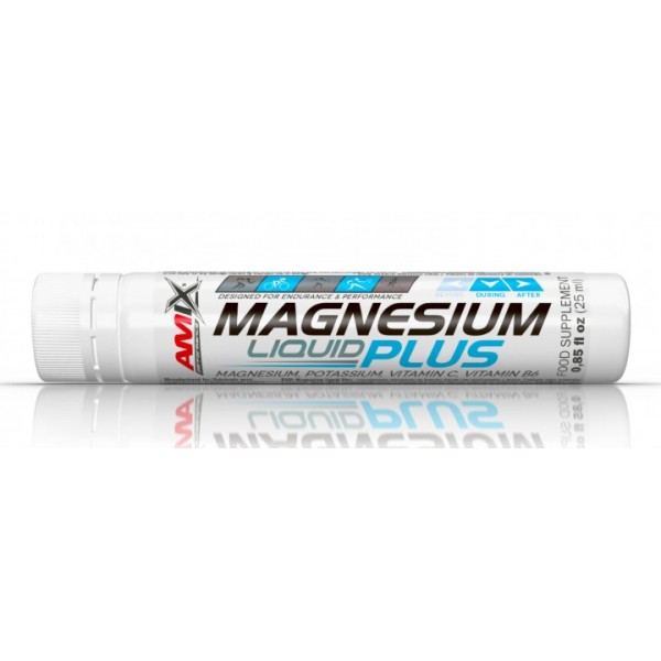 Магній + Калій в шотах, Amix, Magnesium liquid Plus - 25 мл