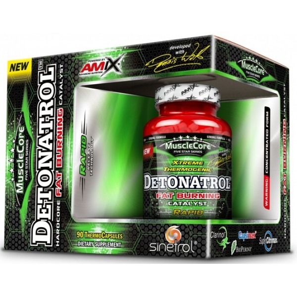 Многокомпонентный термогенный жиросжигатель, Amix, MuscleCore® Detonatrol Fat Burner - 90 капс