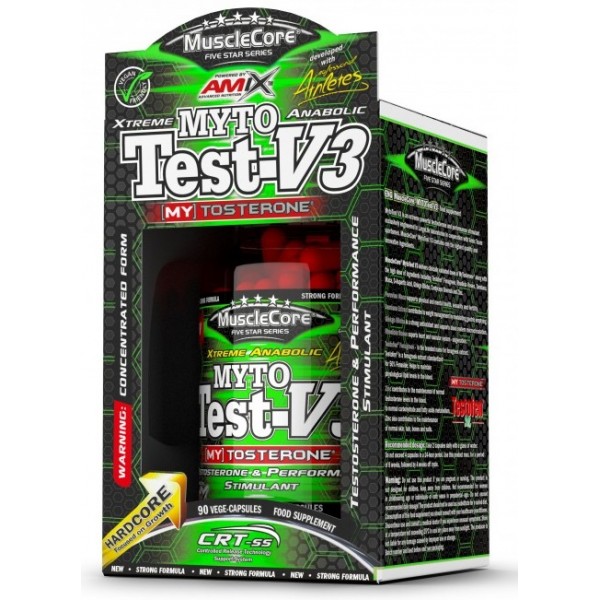 Тестобустер широкої дії, Amix, MuscleCore® MytoTest V3 - 90 капс