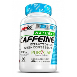 Кофеин органический, Amix, Performance Natural Caffeine PurCaf - 60 капс 