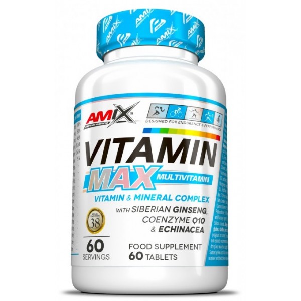 Вітаміни і мінерали для занять спортом, Amix, Performance Vitamin Max Multivitamin - 60 таб