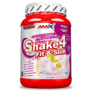 Протеїн для схуднення з клітковиною і рослинними екстрактами, Amix, Shake 4 Fit&Slim - 1 кг 