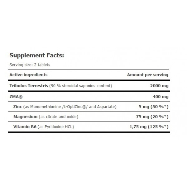 Комплекс для підвищення тестостерону (Трибулус + ЗМА), Amix, Tribu-ZMA 1200мг - 90 таб