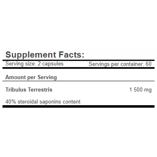 Трибулус (Бустер тестостерона), Amix, TribuLyn 40% 750 мг - 120 капс