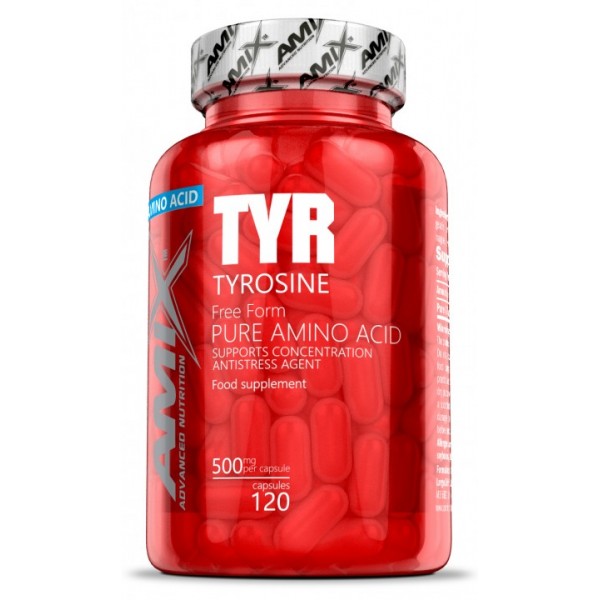 Амінокислота L-Тирозин, Amix, Tyrosine 500 мг - 120 капс