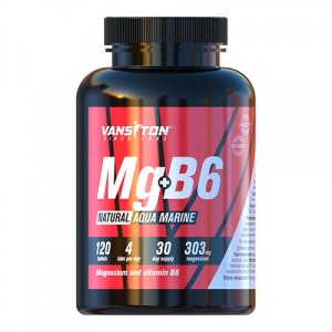 Магній + Вітамін В6, Vansiton, Mg+Vitamin B6 - 120 таб