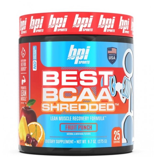 Амінокислоти ВСАА + Л-карнітин, BPi, Best BCAA Shredded - 275 г