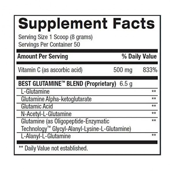 Суміш 6 форм Л-Глютаміна,BPi, Best L-Glutamine - 400 г