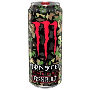 Енергетичний напій з цукром, Monster Energy, Energy Assault - 500 мл 