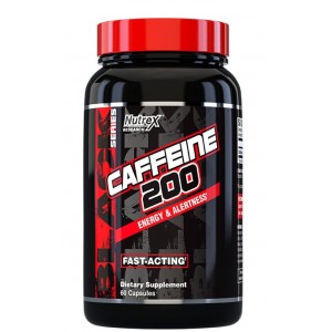 Кофеїн 200 мг, Nutrex Research, Caffeine 200 Powder - 60 капс