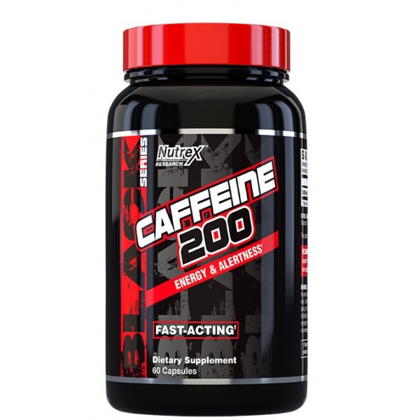 Кофеїн 200 мг, Nutrex Research, Caffeine 200 Powder - 60 капс