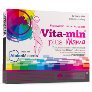 Витамины и минералы в хелатной форме для беременных женщин, Olimp Labs, Vitamin + Mama - 30 капс
