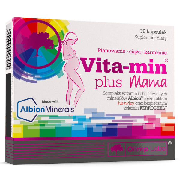 Вітаміни і мінерали в хелатній формі для вагітних жінок, Olimp Labs, Vitamin + Mama - 30 капс