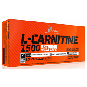 Л-карнитин в капсулах с высокой концентрацией, Olimp Labs, L-carnitine 1500 Extreme Mega Caps - 120 капс