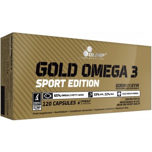 Концентрована Омега-3 (65% ЕПК/ДГК), Olimp Labs, Gold Omega 3 Sport Edition - 120 гель капс