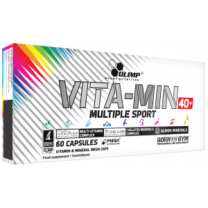 Комплекс вітамінів і мінералів для людей 40+, Olimp Labs, Vita-Min Multiple Sport 40+ - 60 капс