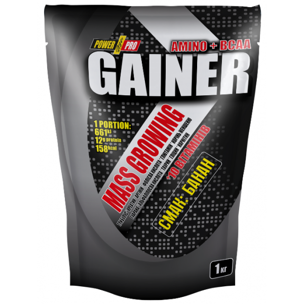 Гейнер для набора веса, Power Pro, Gainer - 1 кг