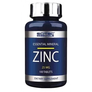 Цинк Глюконат, Scitec Nutrition, Zinc 25 мг - 100 таб