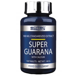Гуарана + Кальцій, Scitec Nutrition, Super Guarana with calcium - 100 таб