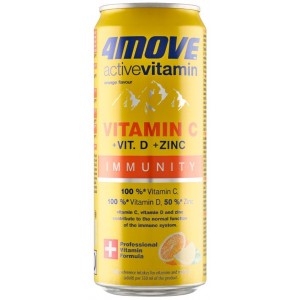 Вітамінний напій для укріплення імунтету, 4 MOVE, Vitamin Active Vitamins C+D+Zinc