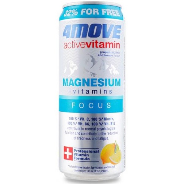 Витаминный напиток с Магнием, 4MOVE, Vitamin Active Magnesium - 330 мл