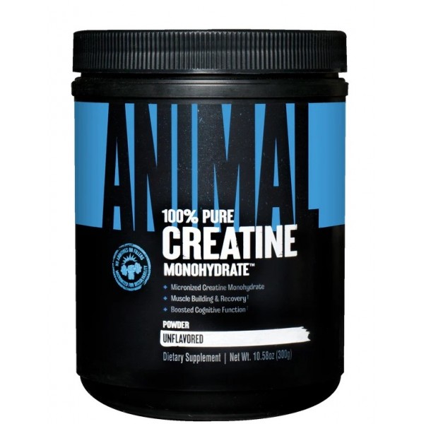 Мікронізований креатин моногідрат, Universal Nutrition, Animal Creatine Powder - 300 г