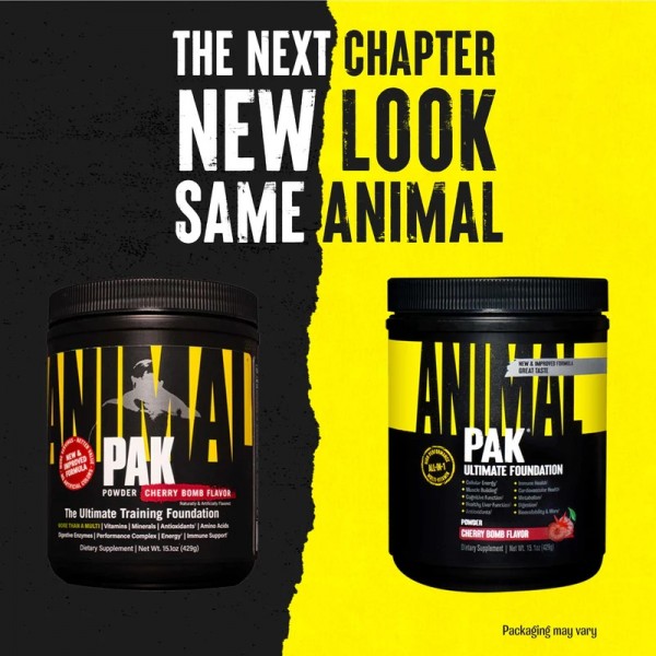 Вітаміни і мінерали в порошку, Universal Nutrition, Animal Pak powder - 411 г