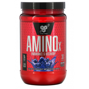 Амінокислоти для тренувань, BSN, Amino X 435г - виноград