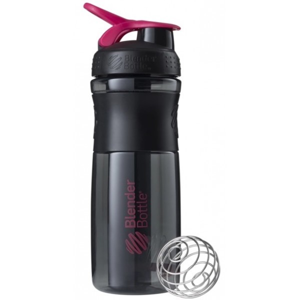 Шейкер Blender Bottle, SportMixer с шариком 820 мл Black/Pink